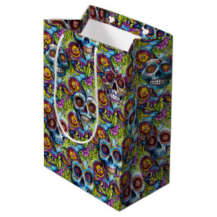 Sac Cadeau Moyen Crâne à sucre
