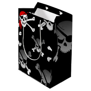 Sac Cadeau Moyen Crâne n Bones Party Pirate Medium Cadeau