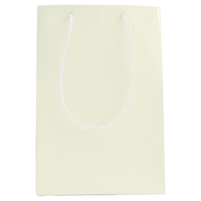 Sac Cadeau Moyen Crème de jour de neige solide (Devant)