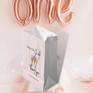 Sac Cadeau Moyen Crème glacée douce été ici Baby shower Scoop