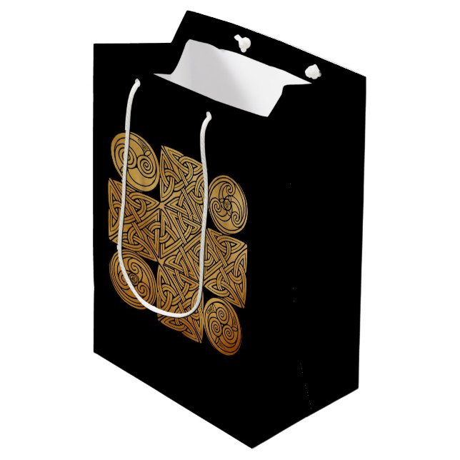 Sac Cadeau Moyen Croix de nouage celtique (Devant Angle)