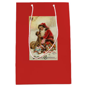 Sac Cadeau Moyen Cru Père Noël de Joyeux Noël
