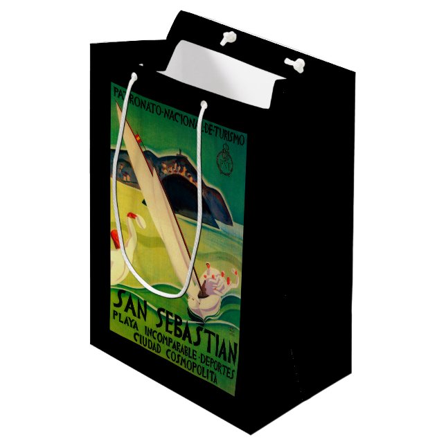 Sac Cadeau Moyen Cru PosterEurope de San Sebastian (Devant Angle)
