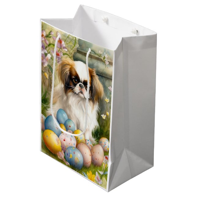 Sac Cadeau Moyen Cuisson japonaise aux oeufs de Pâques (Devant Angle)
