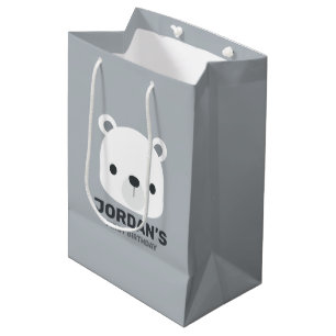 Sac Cadeau Moyen Cute Little Polar Bear