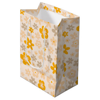 Sac Cadeau Moyen Daisy Boho Floral 1er anniversaire