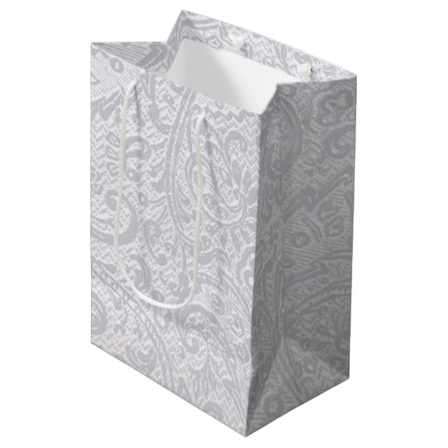 Sac Cadeau Moyen Damas blanc (Devant Angle)