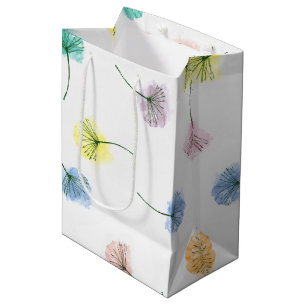 Sac Cadeau Moyen Dansons Motif floral aquarelle