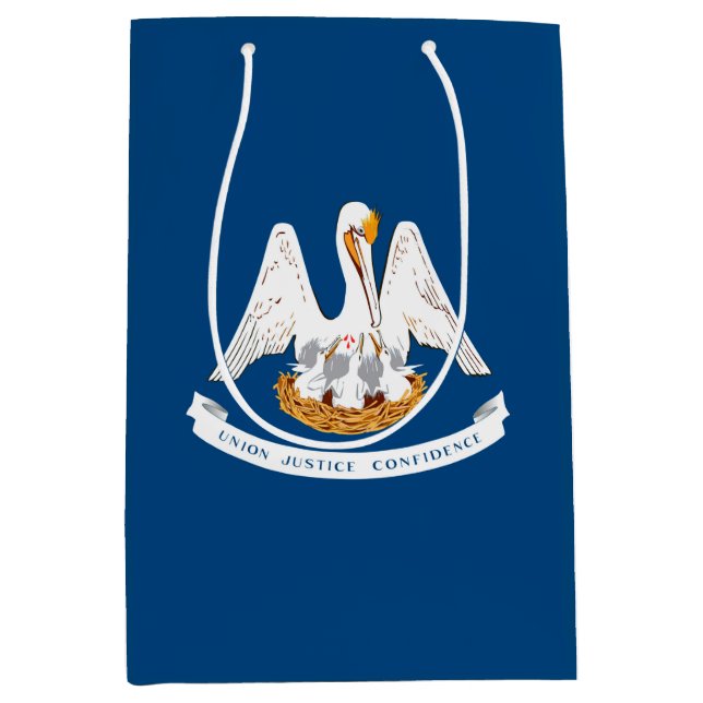 Sac Cadeau Moyen Design de Louisiana State Flag (Devant)