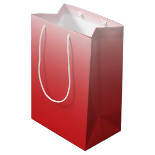 Sac Cadeau Moyen Diamètre à deux tons foncé rouge