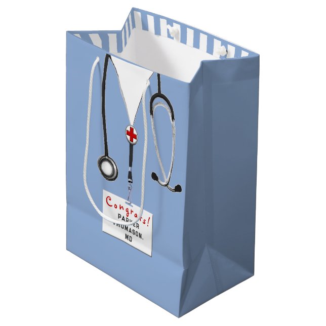 Sac Cadeau Moyen Docteur (Devant Angle)