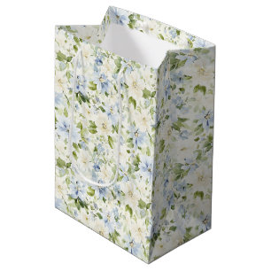 Sac Cadeau Moyen Douce Brume Florale Mariage Shower  