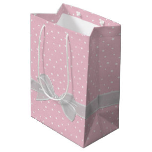 Sac Cadeau Moyen Doux 16 Anniversaire Bow sur Pois