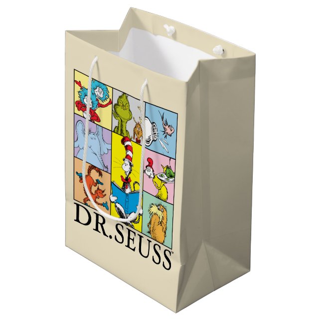 Sac Cadeau Moyen Dr Seuss | Graphique Histoires (Devant Angle)