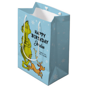 Sac Cadeau Moyen Dr Seuss Grinch Winter Birthday Favoriser