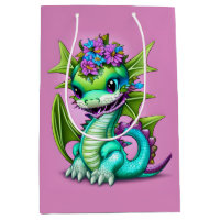 Dragon de bébé pourpre et vert