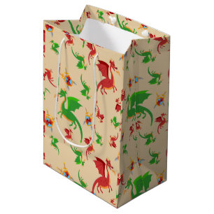 Sac Cadeau Moyen Dragon Slayer Knight Boy fête d'anniversaire
