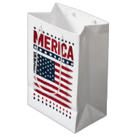 Drapeau Américain 4 Juillet Merica