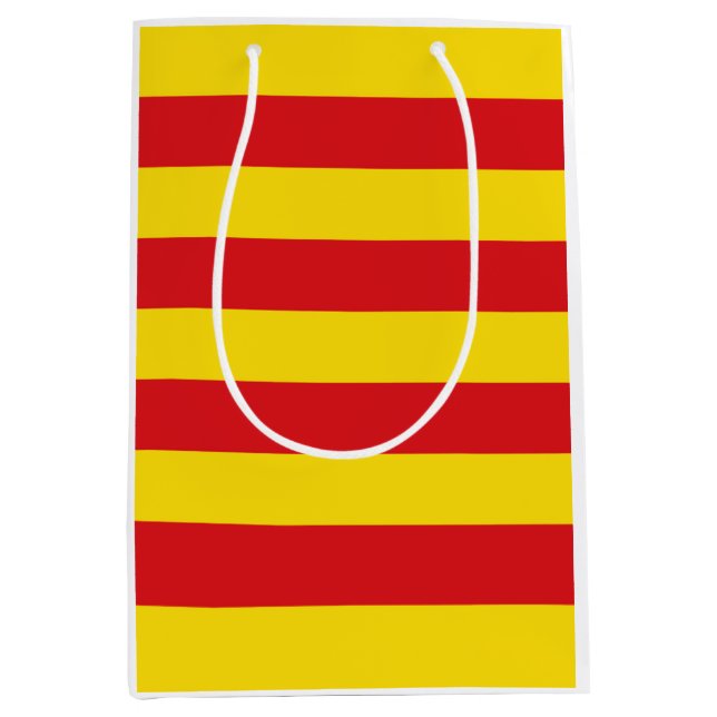 Sac Cadeau Moyen Drapeau catalan (Catalogne) (Devant)