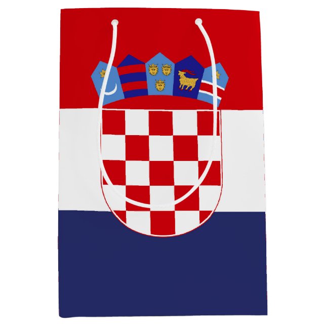 Sac Cadeau Moyen Drapeau de Croatie (Devant)