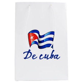Sac Cadeau Moyen Drapeau de Cuba 🇨 🇺