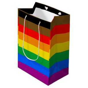 Sac Cadeau Moyen Drapeau de la fierté arc-en-ciel de Philly