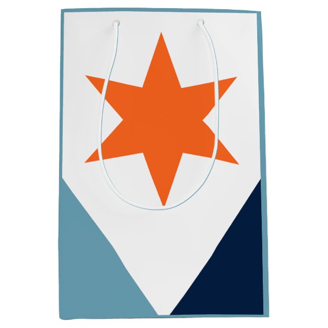 Sac Cadeau Moyen Drapeau de Syracuse, New York (Devant)