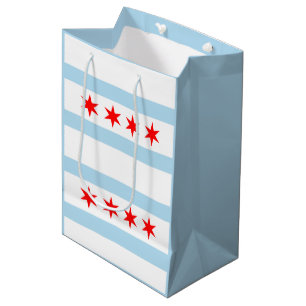 Sac Cadeau Moyen Drapeau de ville de Chicago
