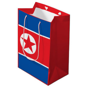 Sac Cadeau Moyen Drapeau nord-coréen