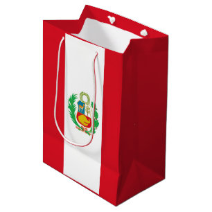 Sac Cadeau Moyen Drapeau péruvien d'état