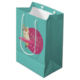 Sac Cadeau Moyen Drôle Message - Juste Danse À Propos 1