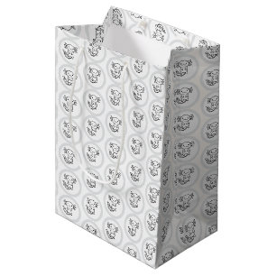 Sac Cadeau Moyen Drôle petite équipe de Axolotl personnalisable noi