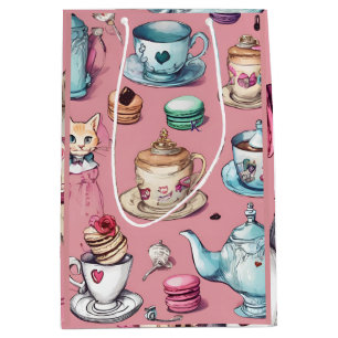 Sac Cadeau Moyen Dusty Pink Wonderland, Design original