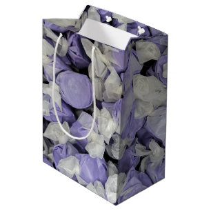 Sac Cadeau Moyen Eau salée violet et blanche Taffy 