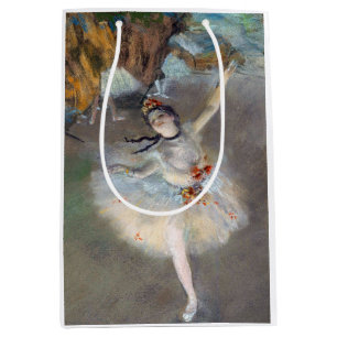 Sac Cadeau Moyen Edgar Degas - L'Étoile / Danseur sur scène