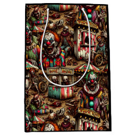 Sac Cadeau Moyen Éffrayant Clown Déplaisant Zombie Abandonné Carnav