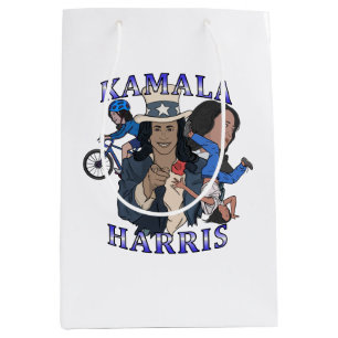 Sac Cadeau Moyen Élection de style rap bootleg de Kamala Harris