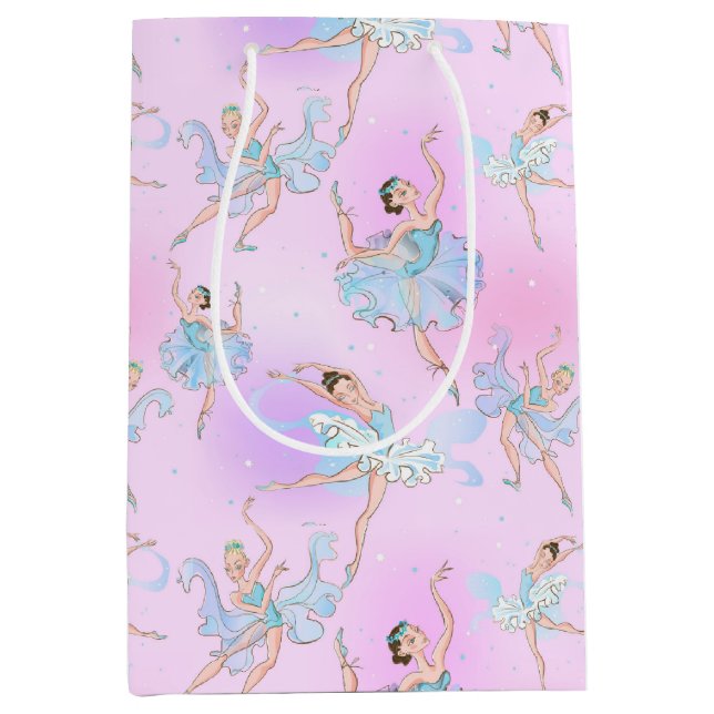 Sac Cadeau Moyen Elegant Ballerinas Wrapping Paper (Devant)