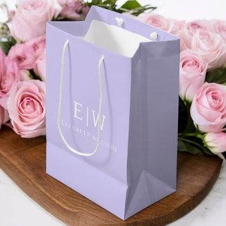 Sac Cadeau Moyen Élégant Professionnel Simple Monogramme Minimalist