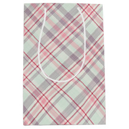 Sac Cadeau Moyen Élégant Rustic Classy Plaid Motif