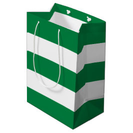 Sac Cadeau Moyen Élégant Simple Pepperment Vert Blancs