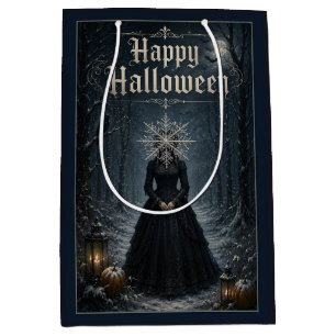 Sac Cadeau Moyen Enchanteresse d'Halloween de Minuit Glacé