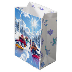 Sac Cadeau Moyen Enfants Génialement Dormir Hiver Amusants