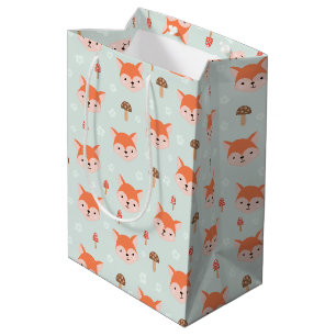Sac Cadeau Moyen Enfants Jote Cartoon Fox Visite Champignons