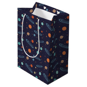 Sac Cadeau Moyen Enfants Planètes Système Solaire Galaxy Étoiles Ét