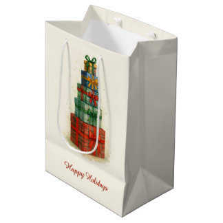 Sac Cadeau Moyen Ensembles de Noël festifs