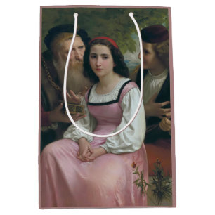 Sac Cadeau Moyen Entre richesse et amour (par Bouguereau)