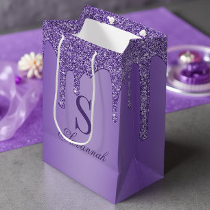 Sac Cadeau Moyen Épersion de Parties scintillant violet Lecteurs Mo