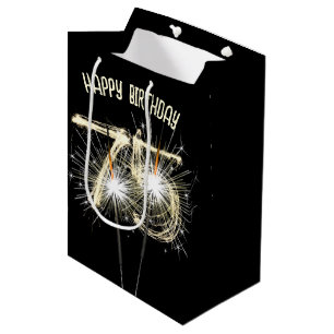 Sac Cadeau Moyen Éperviers D'Or Pour 75E Anniversaire