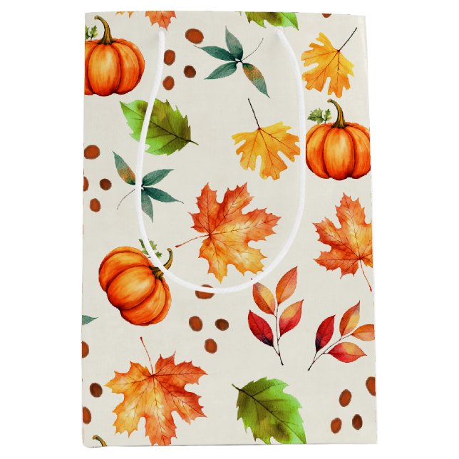 Sac Cadeau Moyen Épice d'automne (Devant)